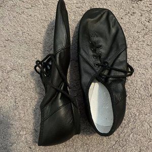 BRAND NEW Bloch "Jazzsoft" Lace-Up Jazz Shoes | Black, Size 5